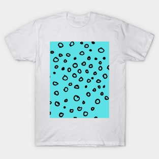 Abstract boho black bubble pattern T-Shirt